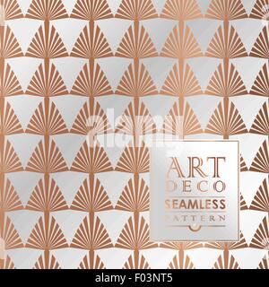 Art Deco seamless vintage wallpaper pattern Stock Vector