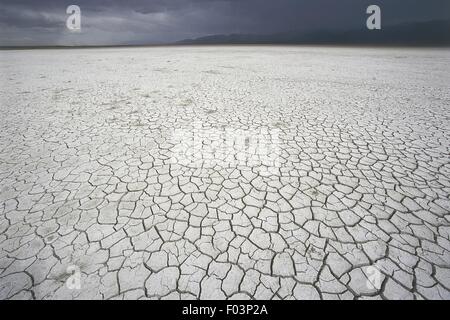 Mongolia. Gobi Desert. Orog Nuur. Saline lake deposits Stock Photo