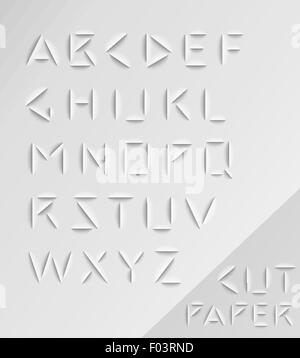 Creative Alphabet Origami with Uppercase and Lowercase Fonts, Vector ...