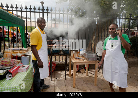 Jerk Chicken stall at Brixton Splash Festival 2015 Stock Photo