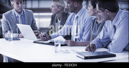 Business team having a meeting Stock Photo