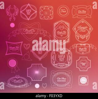 Set of retro labels. Vector illustration Stock Vector Image & Art - Alamy