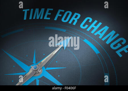 Time for change against grey Stock Photo