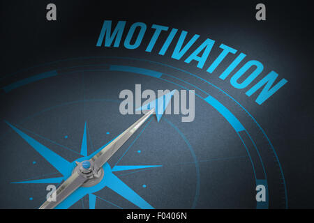 Motivation against grey Stock Photo
