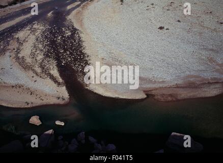 The Dez River near Dezful, detail, Khuzestan Region, Iran. Stock Photo