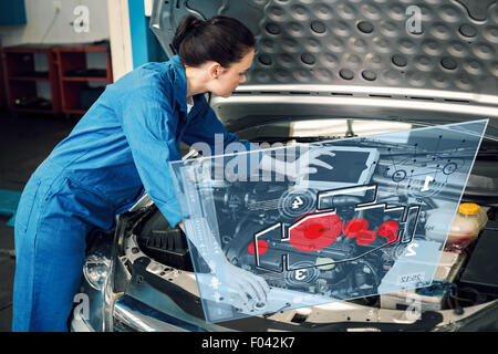 Composite image of engine interface Stock Photo