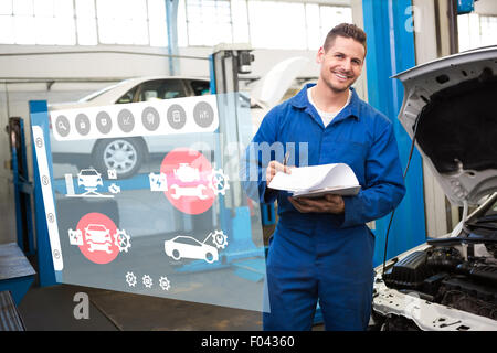 Composite image of engineering interface Stock Photo