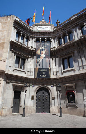 Barcelona Wax Museum - Museu de Cera entrance, in Catalonia, Spain Stock Photo