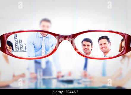 Composite image of glasses Stock Photo