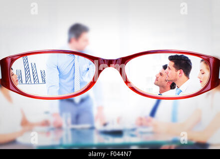Composite image of glasses Stock Photo