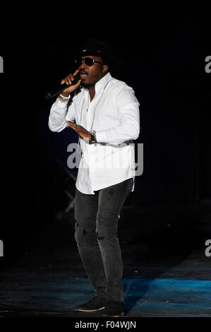 Philadelphia, Pennsylvania, USA. 6th Aug, 2015. Grammy award winner, R&B singer-songwriter, and record producer, ANTHONY HAMILTON, performing at the Dell Music Center's 'Essence Of Entertainment' 2015 summer concert series Credit:  Ricky Fitchett/ZUMA Wire/Alamy Live News Stock Photo