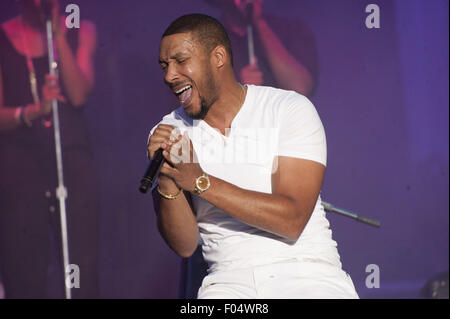 Philadelphia, Pennsylvania, USA. 6th Aug, 2015. Platinum-selling singer-songwriter LYFE JENNINGS performing at the Dell Music Center's 'Essence Of Entertainment' 2015 summer concert series. Credit:  Ricky Fitchett/ZUMA Wire/Alamy Live News Stock Photo