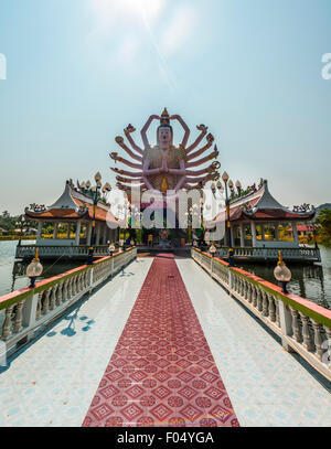 Buddha statue with many arms at the Wat Laem Suwannaram temple in Ban Bo Phut, Ko Samui, Thailand Stock Photo