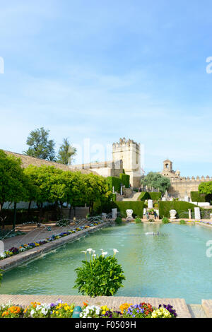 Alcázar de los Reyes Cristianos in Cordoba or Córdoba, Spain Stock Photo