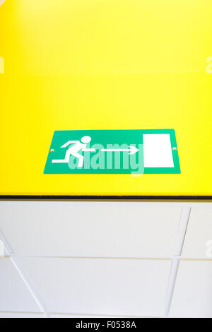 emergency exit sign Stock Photo