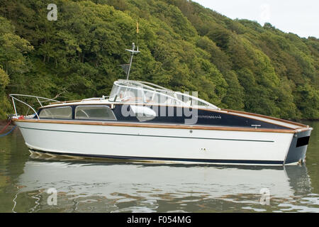 Stylish Classic power boat from the 1960's Stock Photo