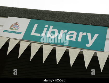 Braunton Library Preview Library reopening after refurbishment Devon Library  Picture: Mike Southon Ref: BNMS20150723E-010 C Stock Photo