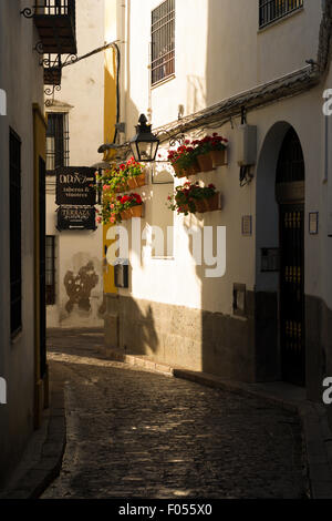 A quiet corner found in Cordoba or Córdoba, Spain Stock Photo
