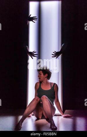 Edinburgh, UK, 7th  August 2015. ‘Swallow’ by Stef Smith, Traverse Theatre Company. Emily Watcher. Credit:  Jeremy Abrahams / Alamy Live News Stock Photo