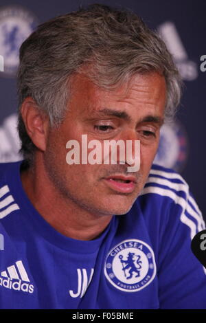 Portrait of Jose Mourinho, Chelsea Football Club's Manager Stock Photo