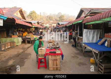 Town of Kalaw , Myanmar ( Burma ) Stock Photo