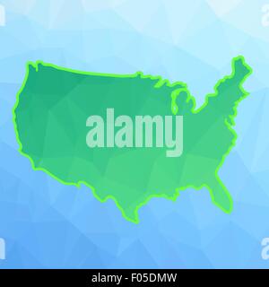 America Map Stock Vector