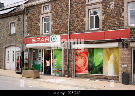 SPAR supermarket in Belgium Stock Photo