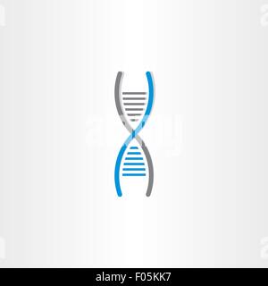 DNA vector symbol deoxyribonucleic acid icon design Stock Vector