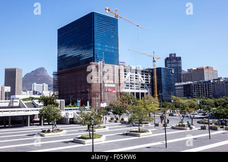 Cape Town South Africa,City Centre,center,under new construction site building builder,commercial,cranes,skyline,Signal Hill,Lion's Head,SAfri15031003 Stock Photo
