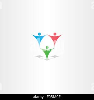 gymnastics people circus icon symbol Stock Vector