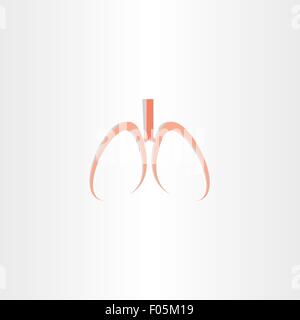 human lungs icon vector design organ Stock Vector