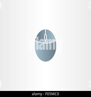 mouse for computer abstract icon design sign Stock Vector