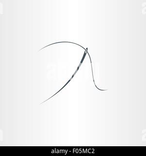 needle and thread symbol vector icon design Stock Vector