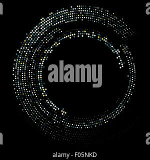 Set of Abstract Halftone Design Elements, vector illustration, logo Stock Vector