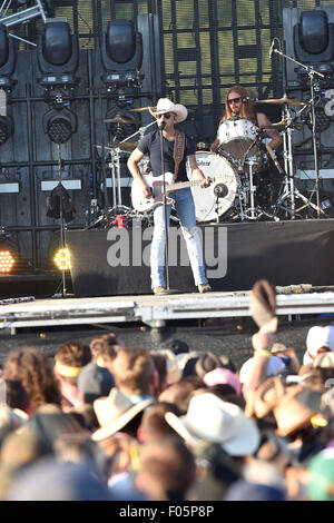 Oro-Medonte, Ontario, Canada. 7th August 2016.  Justin Moore peforms on Day 2 of the Boots and Hearts Music Festival 2015  at Burl's Creek Event Grounds. Credit:  EXImages/Alamy Live News Stock Photo