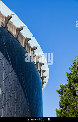 Abstract impression of the roof line on the Chan Centre for the Performing Arts Stock Photo