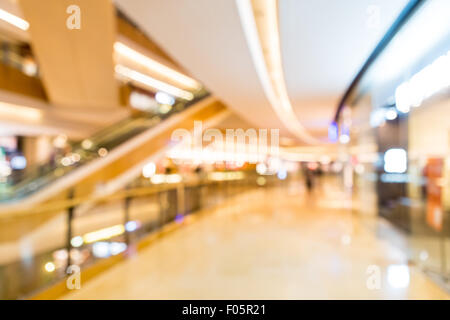 Blurred shopping mall background Stock Photo