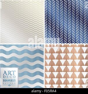 Art Deco seamless vintage wallpaper pattern Stock Vector