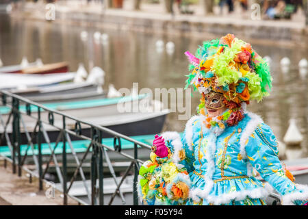 The famous Venetian Carnival of Annecy in Haute-Savoie, Rhône-Alpes, France Stock Photo