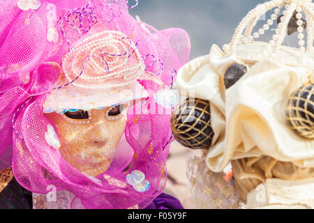 The famous Venetian Carnival of Annecy in Haute-Savoie, Rhône-Alpes, France Stock Photo