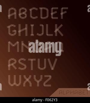 Graphic Alphabet Set Stock Vector