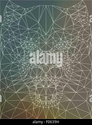 Abstract polygonal tiger Stock Vector
