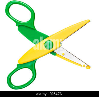 children's scissors isolated on white background Stock Photo