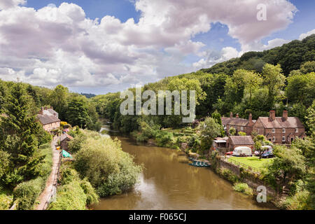 The River Severn at Ironbridge, Shropshire, England Stock Photo