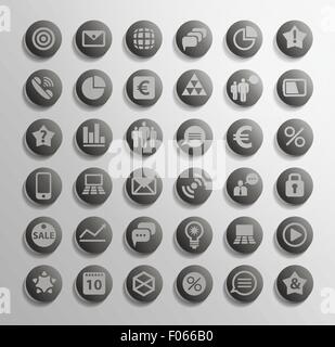 Vector icon. Set of elements Stock Vector