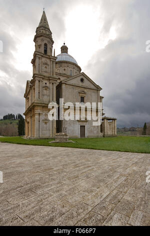 San Biagio church in Montepulciano, Tuscany, Italy. Stock Photo