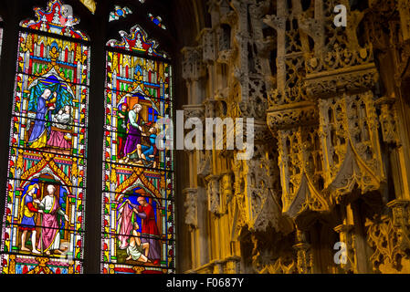 stained glass window Stock Photo