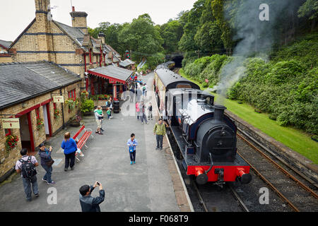 Lakeside & Haverthwaite Railway Haverthwaite Railway Station Stock Photo