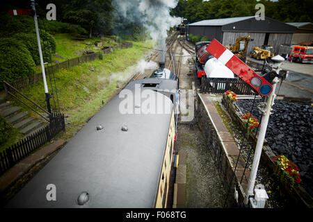 Lakeside & Haverthwaite Railway Haverthwaite Railway Station      UK Great Britain British United Kingdom Europe European island Stock Photo