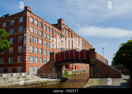 Constructed in 1912 Royal Mills in New Islington, Manchester, England. Historically part of Ancoats, the building is part of an Stock Photo